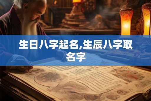 生日八字起名,生辰八字取名字