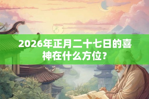 2026年正月二十七日的喜神在什么方位？