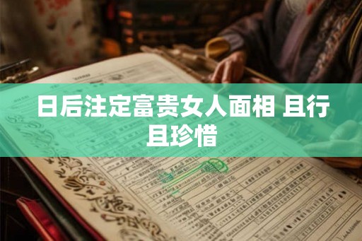 日后注定富贵女人面相 且行且珍惜