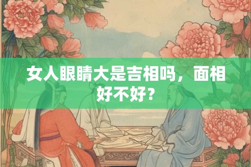 女人眼睛大是吉相吗,面相好不好? 女人眼睛大是吉相吗,面相好不好?