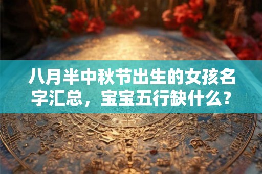 八月半中秋节出生的女孩名字汇总，宝宝五行缺什么？