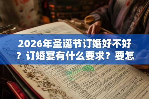 2026年圣诞节订婚好不好？订婚宴有什么要求？要怎么做？