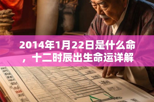 2014年1月22日是什么命，十二时辰出生命运详解