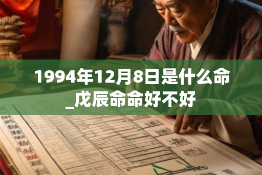 1994年12月8日是什么命_戊辰命命好不好
