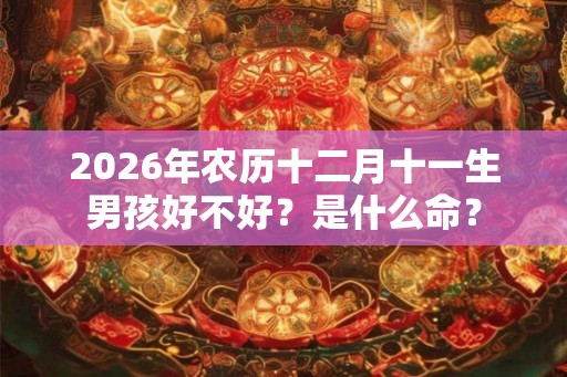 2026年农历十二月十一生男孩好不好?是什么命? 2026年农历十二月十一生男孩好不好?是什么命?