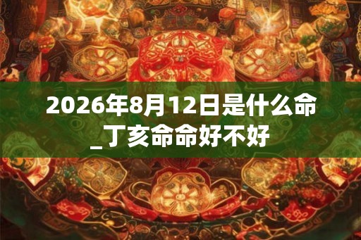 2026年8月12日是什么命_丁亥命命好不好 2026年8月12日是什么命_丁亥命命好不好