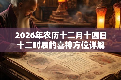 2026年农历十二月十四日十二时辰的喜神方位详解 2026年农历十二月十四日十二时辰的喜神方位详解