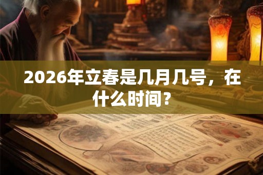 2026年立春是几月几号，在什么时间？