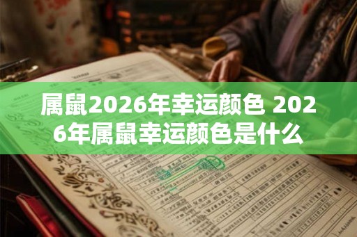 属鼠2026年幸运颜色 2026年属鼠幸运颜色是什么