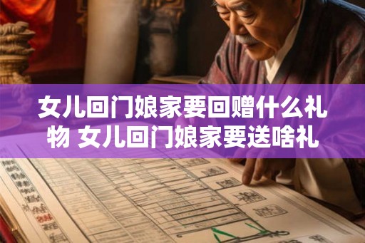 女儿回门娘家要回赠什么礼物 女儿回门娘家要送啥礼物