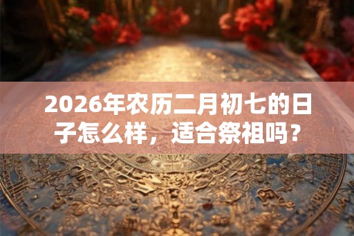 2026年农历二月初七的日子怎么样，适合祭祖吗？