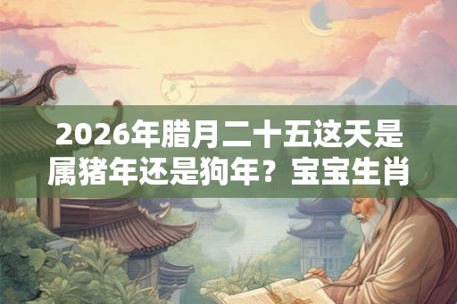 2026年腊月二十五这天是属猪年还是狗年？宝宝生肖是什么？