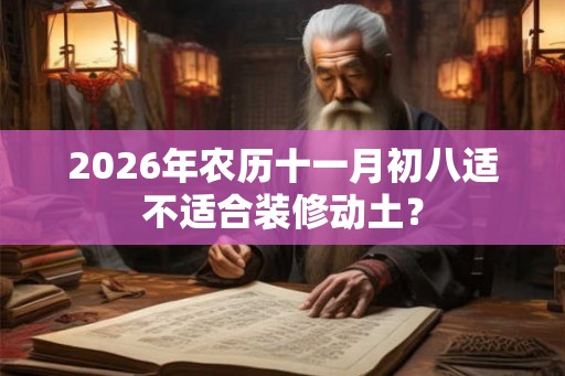 2026年农历十一月初八适不适合装修动土？