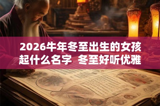 2026牛年冬至出生的女孩起什么名字  冬至好听优雅的女孩名字