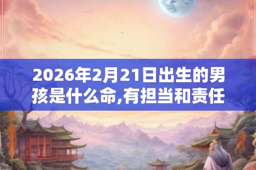 2026年2月21日出生的男孩是什么命,有担当和责任感