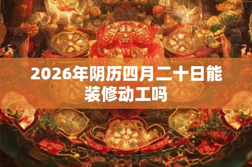 2026年阴历四月二十日能装修动工吗