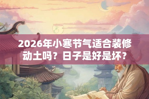 2026年小寒节气适合装修动土吗？日子是好是坏？
