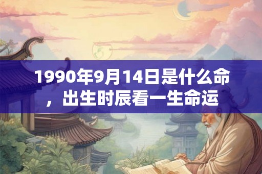 1990年9月14日是什么命,出生时辰看一生命运 1990年9月14日是什么命,出生时辰看一生命运