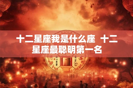 十二星座我是什么座  十二星座最聪明第一名