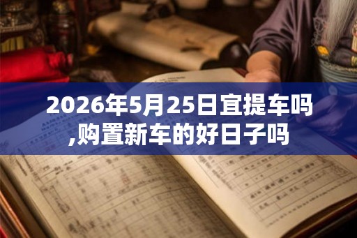 2026年5月25日宜提车吗,购置新车的好日子吗