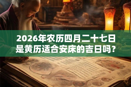 2026年农历四月二十七日是黄历适合安床的吉日吗？