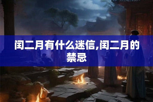 闰二月有什么迷信,闰二月的禁忌 闰二月有什么迷信,闰二月的禁忌