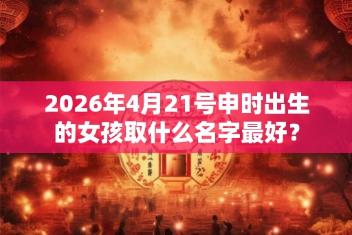 2026年4月21号申时出生的女孩取什么名字最好？