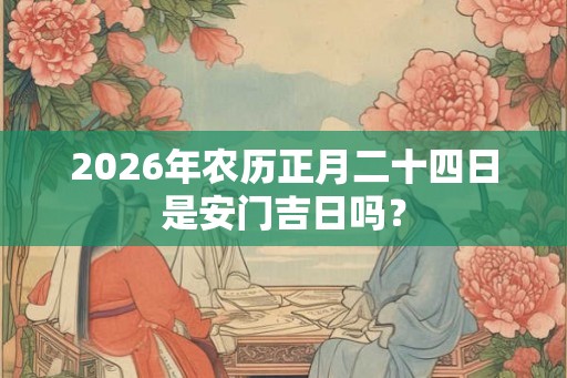 2026年农历正月二十四日是安门吉日吗？