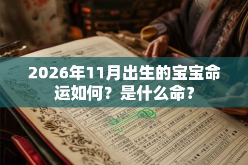 2026年11月出生的宝宝命运如何？是什么命？