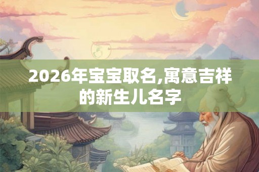 2026年宝宝取名,寓意吉祥的新生儿名字 2026年宝宝取名,寓意吉祥的新生儿名字
