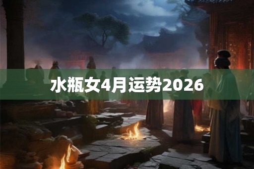 水瓶女4月运势2026