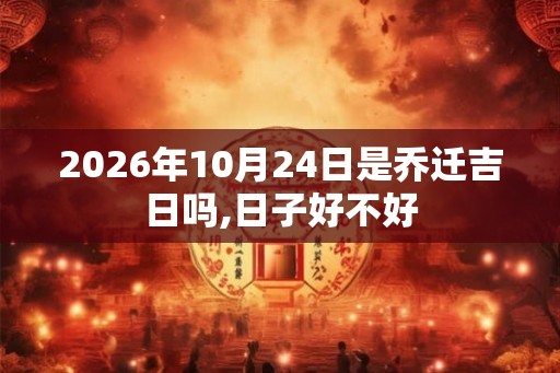 2026年10月24日是乔迁吉日吗,日子好不好 2026年10月24日是乔迁吉日吗,日子好不好