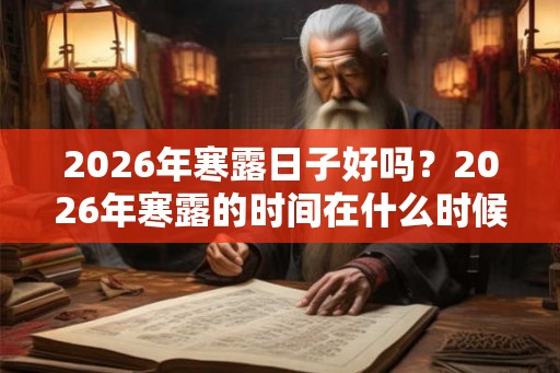 2026年寒露日子好吗？2026年寒露的时间在什么时候？寒露时间怎么计算？