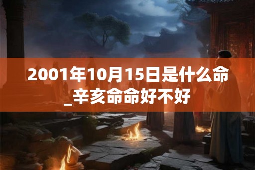 2001年10月15日是什么命_辛亥命命好不好