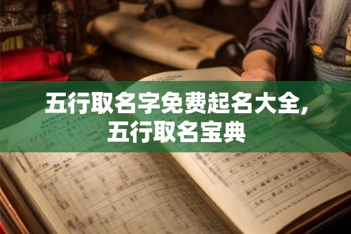 五行取名字免费起名大全,五行取名宝典