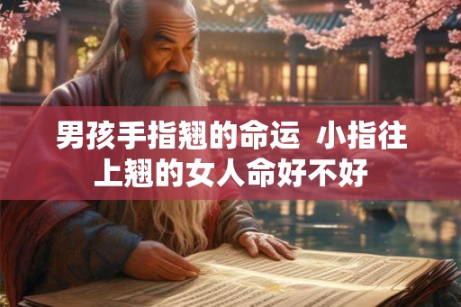 男孩手指翘的命运  小指往上翘的女人命好不好