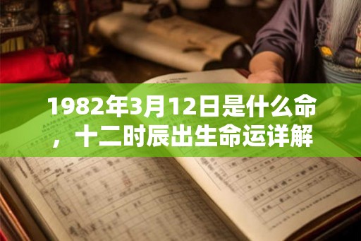 1982年3月12日是什么命，十二时辰出生命运详解