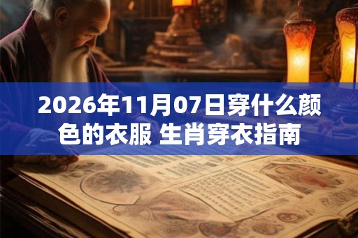 2026年11月07日穿什么颜色的衣服 生肖穿衣指南 2026年11月07日穿什么颜色的衣服 生肖穿衣指南