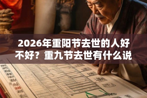 2026年重阳节去世的人好不好？重九节去世有什么说法？