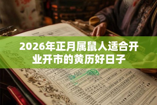 2026年正月属鼠人适合开业开市的黄历好日子