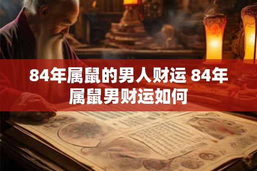 84年属鼠的男人财运 84年属鼠男财运如何