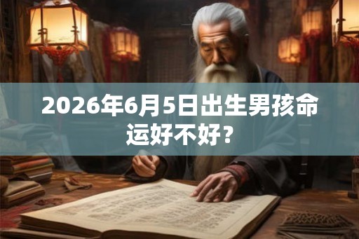 2026年6月5日出生男孩命运好不好？