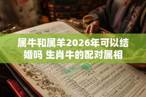 属牛和属羊2026年可以结婚吗 生肖牛的配对属相 属牛和属羊2026年可以结婚吗 生肖牛的配对属相