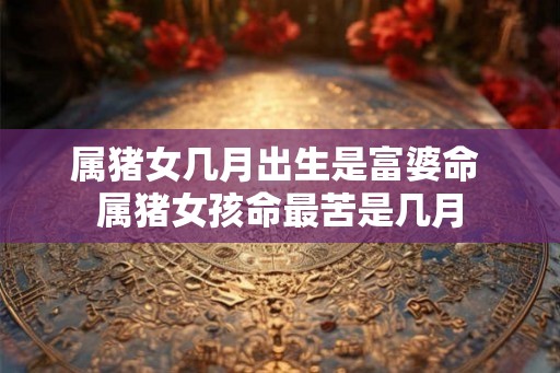 属猪女几月出生是富婆命 属猪女孩命最苦是几月 属猪女几月出生是富婆命 属猪女孩命最苦是几月