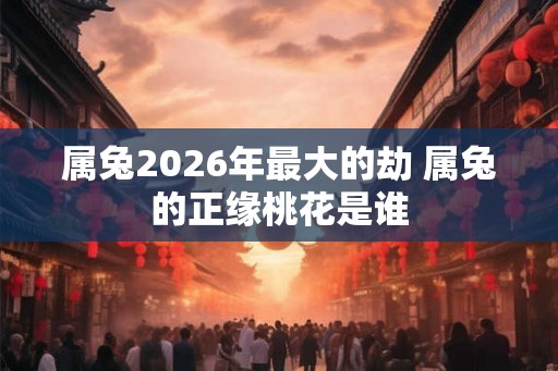 属兔2026年最大的劫 属兔的正缘桃花是谁 属兔2026年最大的劫 属兔的正缘桃花是谁