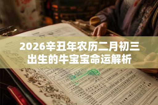 2026辛丑年农历二月初三出生的牛宝宝命运解析 2026辛丑年农历二月初三出生的牛宝宝命运解析