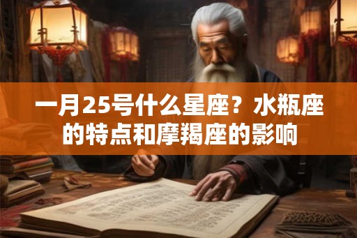 一月25号什么星座？水瓶座的特点和摩羯座的影响
