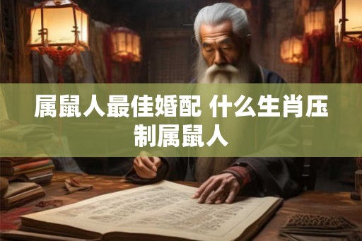 属鼠人最佳婚配 什么生肖压制属鼠人 属鼠人最佳婚配 什么生肖压制属鼠人