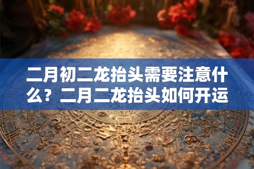 二月初二龙抬头需要注意什么？二月二龙抬头如何开运？