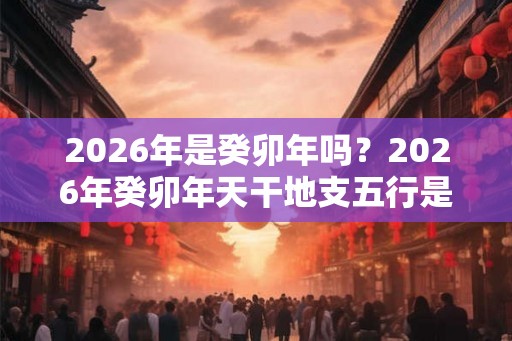 2026年是癸卯年吗？2026年癸卯年天干地支五行是什么？